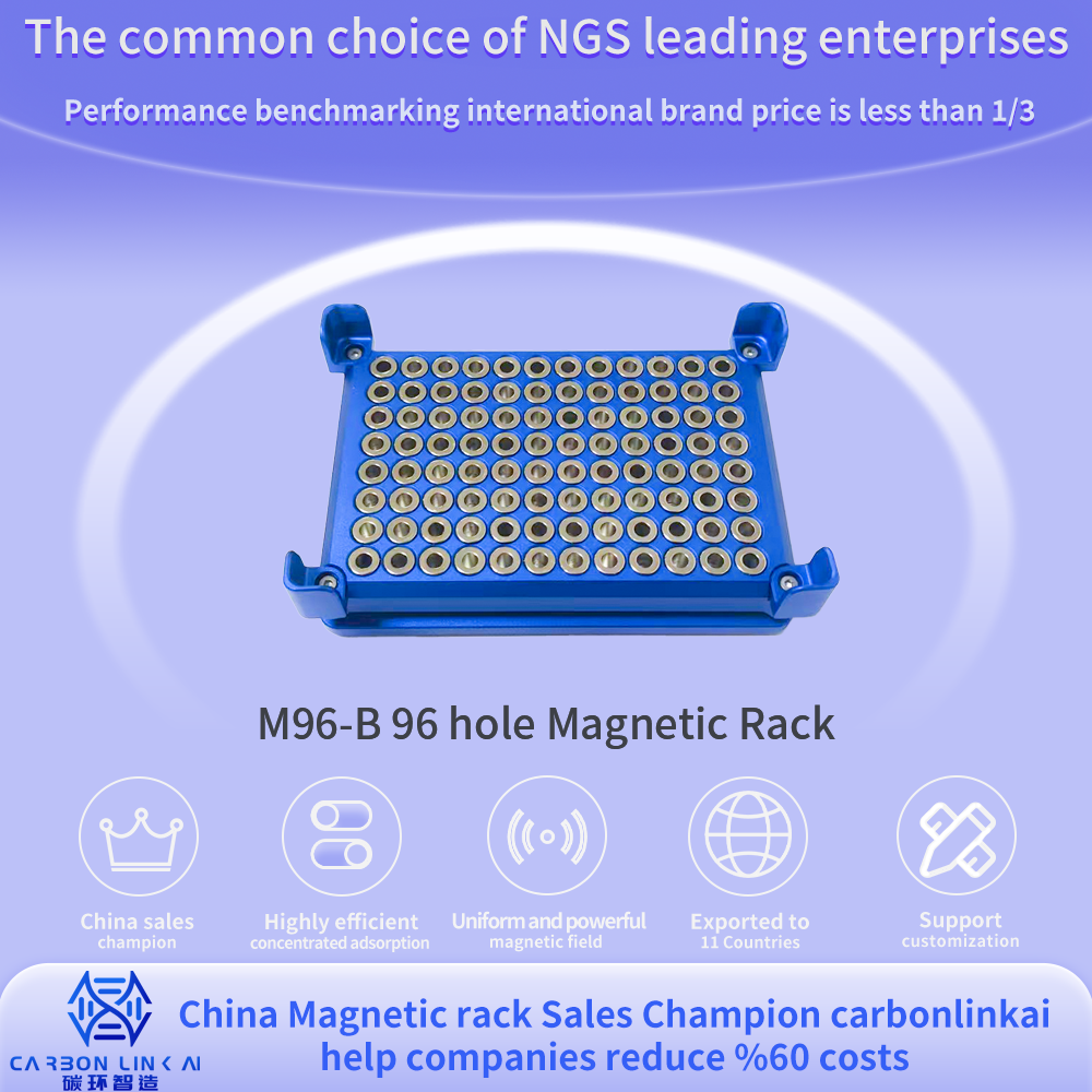 China Sales Champion carbonlinkai 96 well magnetic rack performance comparable to permagen magnetic