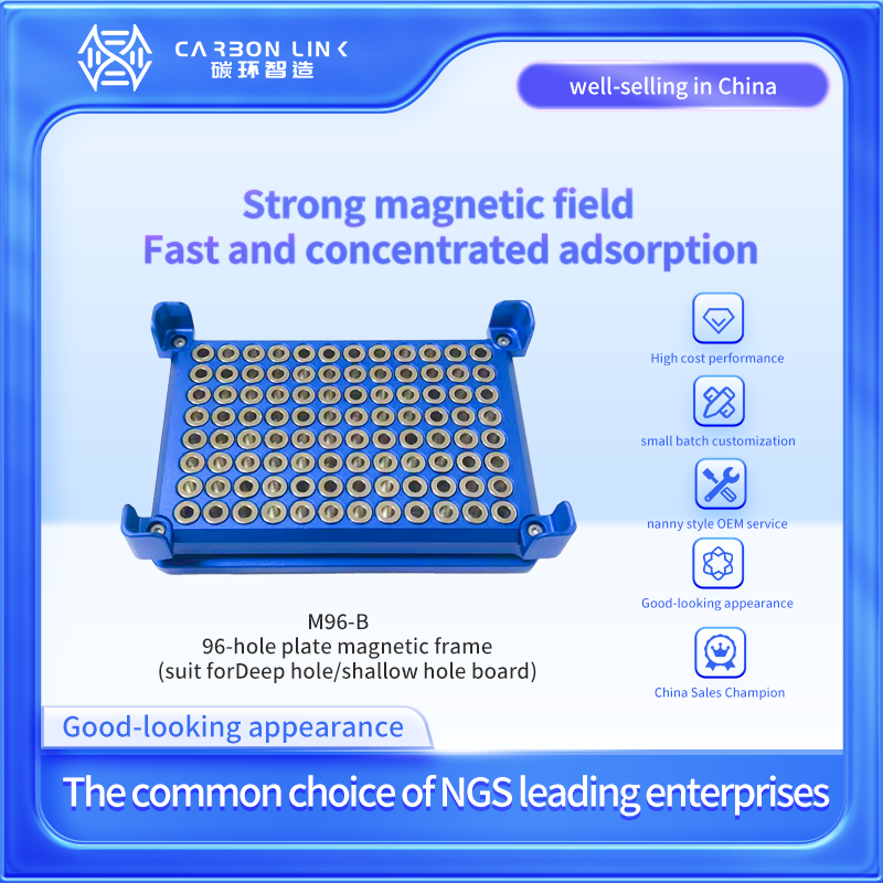 China Sales Champion carbonlinkai 96-well plate magnetic separation rack performance comparable to p