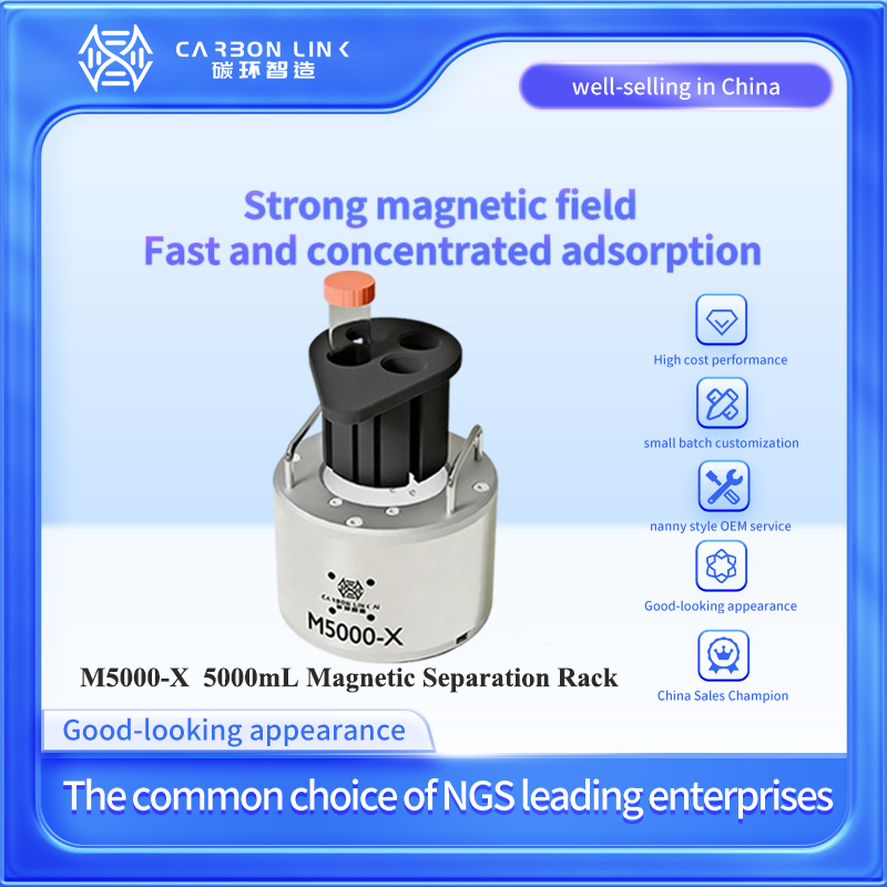 Global magnetic rack custom expert carbonlinkai 5000mL magnetic bead separation systems rival to int