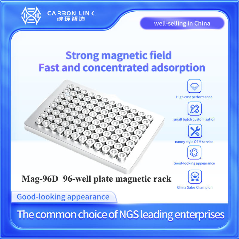 Global magnetic rack custom expert Carbonlinkai 96-well U-bottom microplate 96-well magnetic bead separation rack rival to international standards at just 1/3 of the cost